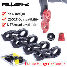 RISK Rear Derailleur Hanger Extender Kit Bike Tail Hook Extension Aluminum Cycling Derailleur Adapter Bicycle Parts 40T 42T 46T 2024 - buy cheap