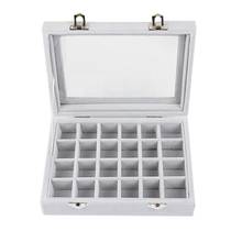 24 Grids Velvet Ear Stud Earrings Ring Display Tray Jewelry Storage Box Case Container Organizer 2024 - buy cheap