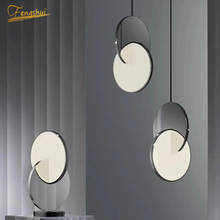 Modern Creative Acrylic Mirror Round Pendant Lamp Nordic Designer LED Pendant Lights Hotel Restaurant Bedroom Living Room Lamps 2024 - buy cheap