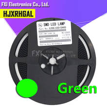 1Reel 3000pcs green 1206 SMD LED diodes light Hot sale 2024 - buy cheap