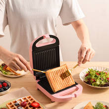 Sandwichera eléctrica de 220V, máquina de desayuno, tostadora de Sandwichera EU/Cable de alimentación de UK 2024 - compra barato