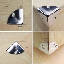 12Pcs Silver Cabinet Trunk Corner Protector Furniture Case Box Corner Decorative 2024 - buy cheap