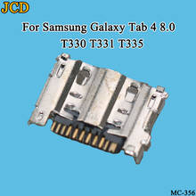 JCD, 2 шт./лот, для samsung Galaxy Tab 4 8,0 T330 T331 T335, USB порт, зарядный разъем, зарядная док-станция, разъем 2024 - купить недорого