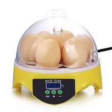 Мини-инкубатор для яиц на 7 яиц, инкубатор для домашней птицы, Бродер с цифровой температурой, инкубатор для яиц на ферму, курица, утка, птица, голубь 2024 - купить недорого