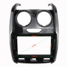 9-дюймовая автомобильная аудио рамка GPS навигация панель автомобиля dvd пластиковая рамка Fascia подходит для RENAULT DUSTER 2015 + 2024 - купить недорого
