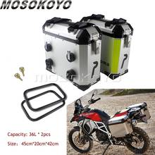 2PCS*36L Motorcycle Side Case Boxes Universal Cargo Luggage Pannier Sidecases For Honda Suzuki BMW R1200 F800 F650 GS 2024 - buy cheap