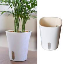 Vaso de flores automático, vaso de flores com rega automática para jardim da casa, varanda, decoração para flores, ervas, suculentas 2024 - compre barato