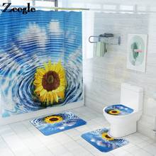 Juego de alfombras de baño modernas, juego de alfombrillas para cuarto de ducha, tapa de inodoro, Alfombra de baño, juego de alfombras absorbentes y antideslizantes para pies de baño 2024 - compra barato