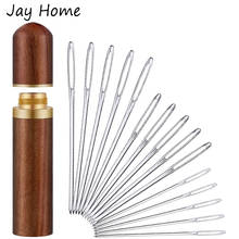 15Pcs Large Eye Blunt Needles Tapestry Darning Embroidery Sewing Needles for Crochet Knitting Leather Stitching & Needle Tube 2024 - buy cheap