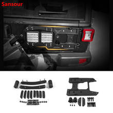 Sansour-Kit de bisagra de puerta trasera para coche, accesorios de montaje de neumático de repuesto, soporte para Jeep Wrangler JL 2018 2024 - compra barato