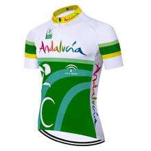 Camisa de manga curta da equipe de ciclismo unissex, camisa de secagem rápida para ciclismo, tecido respirável, verão, 2020 2024 - compre barato