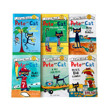 6Books/Set  I Can Read kids Picture Books Children Baby  Pete the Cat famous Story English Child Book Eary education 2024 - buy cheap