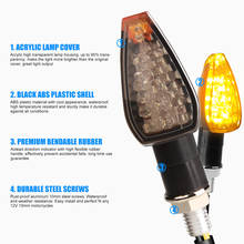 2pcs Universal Motorcycle Turn Signal Lights Blinker Bulb Amber Flasher Light for Honda Kawasaki Suzuki Yamaha Lamp 2024 - buy cheap