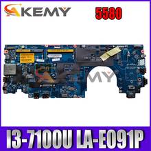 Akemy-LA-E091P CDM80 para ordenador portátil, placa base para Dell Latitude 5580, I3-7100U, Y2K9C, 0Y2K9C, NOTEBOOK, 100% probado 2024 - compra barato