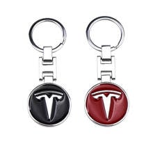 New Car keychains 3D Metal Emblem Pendant Car Logo key ring for Tesla Model 3 Model S Model X Model Y 2018 2019 2020 2024 - buy cheap