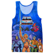 He man and The Masters of The Universe vest men/women New fashion cool 3D printed vest summer style streetwear tops dropshipping 2024 - buy cheap