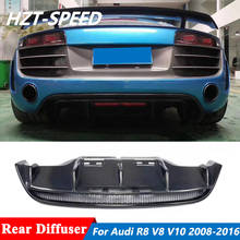 Carbon Fiber Rear Bumper Lip Diffuser For Audi R8 V8 V10 Coupe Car Body Kit Tuning 2008-2016 2024 - buy cheap