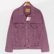 Korean Fashion Purple Denim Jacket Women 2022 Spring Autumn Casual Loose Short Jeans Jacket Basic Coat Female Casual Outerwear 2024 - buy cheap