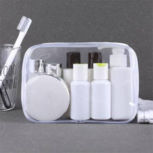 Travel Zipper Women Waterproof Makeup Bag Transparent PVC Cosmetic Toiletries Organizer Storage Make Up Cases Female Wash Pouch 2024 - buy cheap