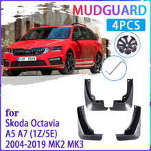 Guardabarros para coche, accesorio para Skoda Octavia A5 A7 1Z 5E 2004 ~ 2019 MK2 MK3, 4 unidades 2024 - compra barato