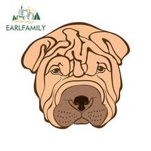 EARLFAMILY 13cm x 12.8cm for SHARPEI Cartoon Oem Car Stickers Vinyl JDM Bumper Trunk Truck Graphics Windshield Bumper Windows 2024 - buy cheap