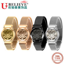Ubelieve 316L Stainless Steel Mesh Watch Belt Bracelets For Women Men Charm Bead Bracelet & Bangle Mesh Bracelets 2024 - buy cheap