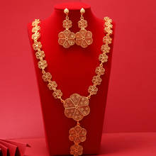 24K Dubai Jewelry sets high Quality Gold Color plated unique Design Wedding  jewelry set 2024 - buy cheap