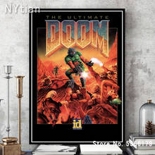 NT168 Classic Ultimate Doom Video Game Halo Comic Anime Poster Wall Art Painting Canvas Picture Prints Living Home Room Decor 2024 - buy cheap