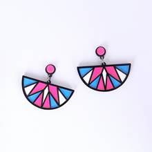 Acrylic Fashion Statement Drop Earrings For Women Vintage Resin Oval Round Dangle Earring 2020 Brincos Wedding Jewelry 2024 - buy cheap