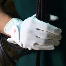 Перчатки для верховой езды, детские дышащие аксессуары для верховой езды, противоскользящие мужские и женские и мужские спортивные черно-белые перчатки для верховой езды 2022 - купить недорого