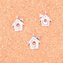 115 pcs Charms cabin house,Antique Making pendant fit,Vintage Tibetan Silver,jewelry DIY bracelet necklace 17*15mm 2024 - buy cheap