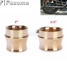 Motorcycle 2 " 2.5" Exhaust Muffler Pipe Brass Exhaust Tip Cover for Harley BSA Sportster Big Twin xs650 Chopper Bobber Custom 2024 - buy cheap