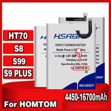 Hsabat s8 4450mah-16700mah bateria para homtom s8 s 8 5.7 polegada mtk6750 para homtom s99 ht70 para homtom s9 plus 2024 - compre barato