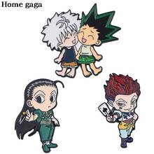 DB458 Homegaga Anime Couple Cartoon Metal Brooch Button Pins Denim Jacket Pin Jewelry Decoration Badge for Clothes Lapel Pins 2024 - buy cheap