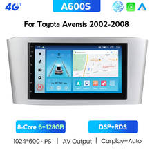 Radio con GPS para coche, reproductor con Android, 2 DIN, 6GB, 7 pulgadas, RDS, 4G, BT, CARPLAY, estéreo, para Toyota Avensis T25, 2002, 2008, 2007, 2006, 2005, 2004 2024 - compra barato