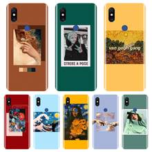 Capa traseira de silicone para xiaomi mi max, capa traseira macia para telefone celular xiaomi mi max note 1 2 3, amarelo van gogh, arte vermelha, ko lisa, mi mix 1 2s 3 2024 - compre barato