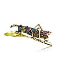 Rinhoo Rhinestone Insect Beetle Brooch for Women Vintage Insect Pins Rhinestone Insect Brooch Enamel Pins Gifts Kids Lapel Pin 2024 - buy cheap