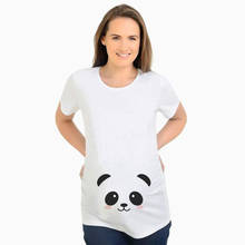 Summer Plus Size Hot Sale Funny Cartoon Print Maternity T-Shirts Tops Fashion Pregnancy Shirts for Trendy Mommy Outfits 2024 - buy cheap