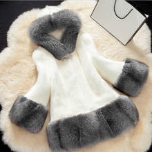 2019 winter new Imitation fur hoodie coats plus size fashion loose casual long sleeve Imitation fox fur mink Imitation fur coat 2024 - buy cheap