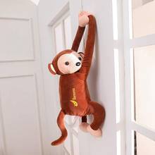 Creative Monkey Tissue Box Cartoon Tissue Cover Paper Holder Napkin Box Paper Storage for Car Home Bathroom 2024 - buy cheap