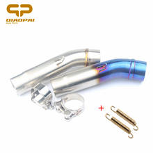 Tubo de escape medio de acero para motocicleta, silenciador, resorte de conexión para Honda CB 400, Cb400, accesorios 2008-2017 2024 - compra barato