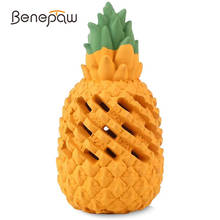 Benepaw Durable Pineapple Shaped Dog Toys Chew Safe Pet Toys For Large Medium Small Dogs Puppy Food Dispensing Ball Teething 2024 - buy cheap