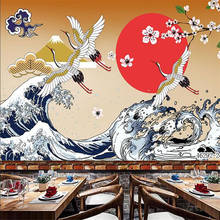 Japanese Ukiyo-e Wall Paper 3D Japanese Izakaya Tatami Sushi Restaurant Hotel Bedroom Decoration Background Mural Wallpaper 3D 2024 - buy cheap