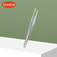 Высококачественный Пинцет SEMBEM из нержавеющей стали с прямым наконечником для бровей, инструменты для удаления волос на лице, 1 шт. 2024 - купить недорого