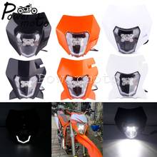 Máscara de faro LED Enduro MX Dirt Bike Hi/Lo para EXC EXC-F, XC-W, 250, 300, 350, 450, 500, 690, SMC Enduro FREERIDE 250 2024 - compra barato