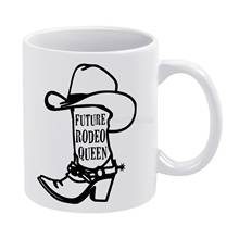 Taza de té de cerámica blanca, producto divertido de Future Rodeo Queen, regalo de cumpleaños, tazas de leche y juegos divertidos, deportes, Go Sports I 2024 - compra barato