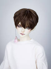 BJD doll wig is suitable for baby accessories such as 1/3 1/41/6SD uncle baby fresh meat dull tall silk aoki brown and red brown 2024 - buy cheap