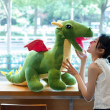 60-110cm simulación gigante dinosaurio de peluche de felpa muñeca de dibujos animados Animal relleno Dino juguete para niños bebé niño de navidad regalo de cumpleaños 2024 - compra barato