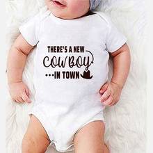 Infant Shower Gifts Printing Cowboy Baby Clothes Winter Newborn Girl Costume Clothing for Babies Kids' Things Toddler Rompers 2024 - buy cheap