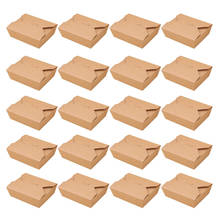 20pcs Kraft Paper Disposable Meal Prep Containers Food Takeout Boxes for Restaurant Home (800ml) 2024 - buy cheap
